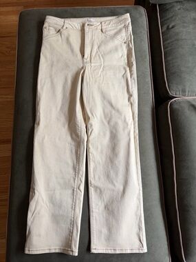 Roark Beige Straight-Leg Jeans